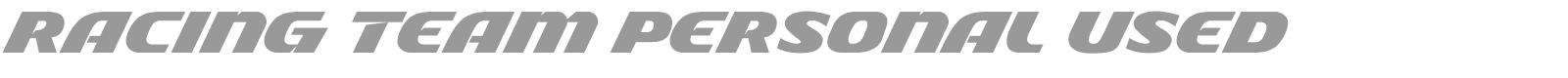 Racing Team font preview